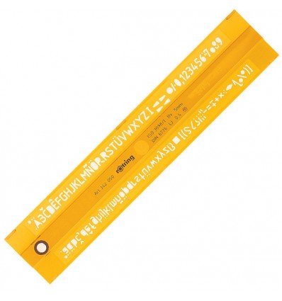 Линейка с буквами для черчения