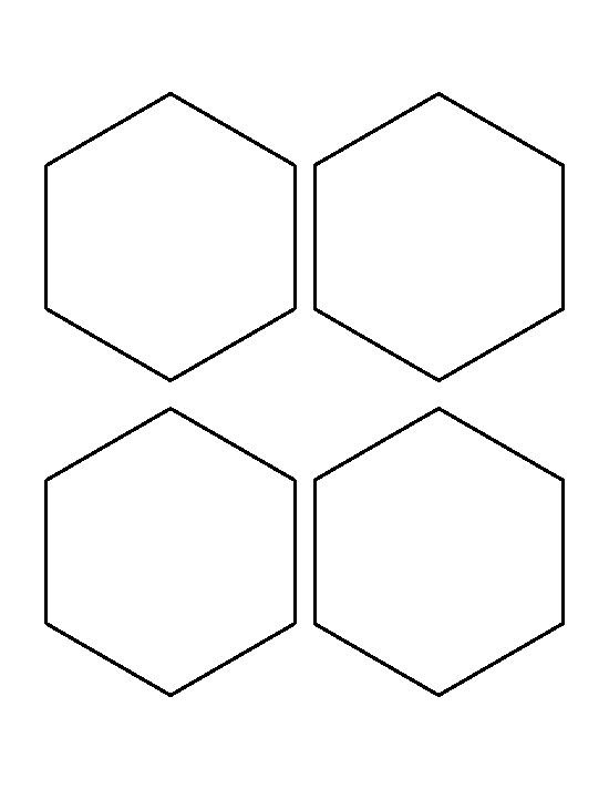 Трафарет "шестигранники"