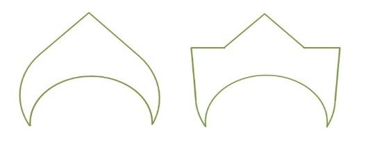 Кокошник макет