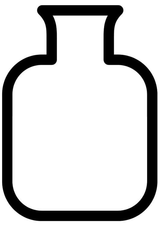 Бутылка раскраска