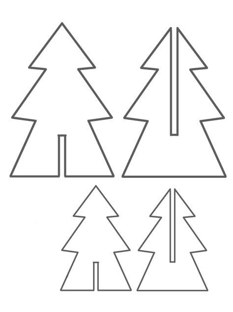 Трафарет "елка"