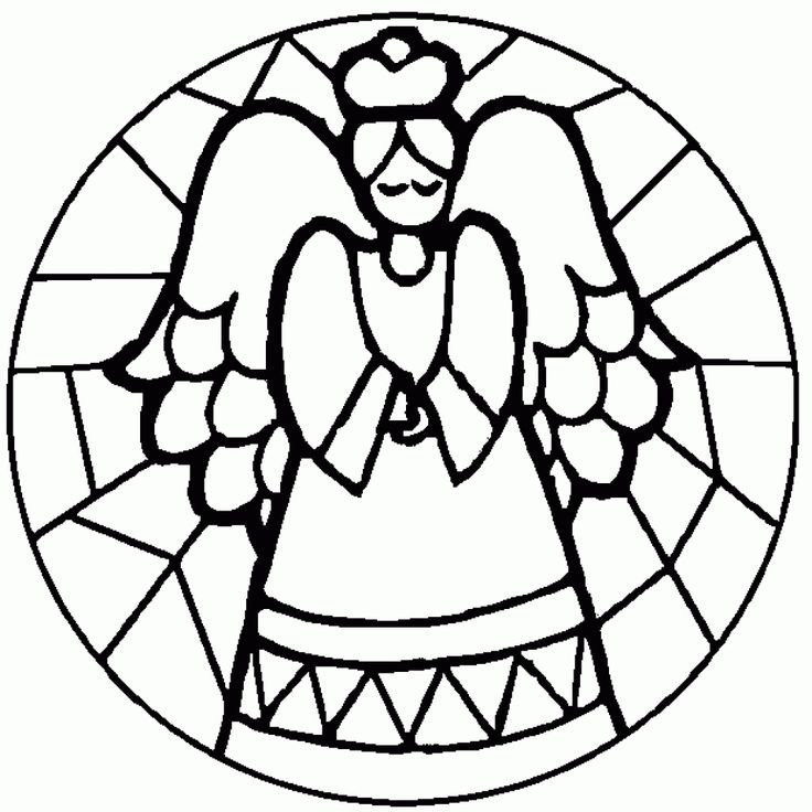 Витраж раскраска для детей