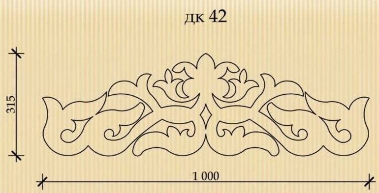 Трафарет наличников для выпиливания электролобзиком по дереву