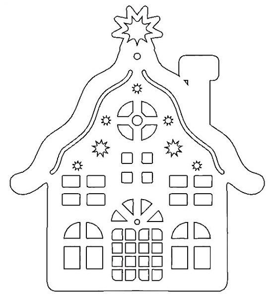 Вытынанка домик