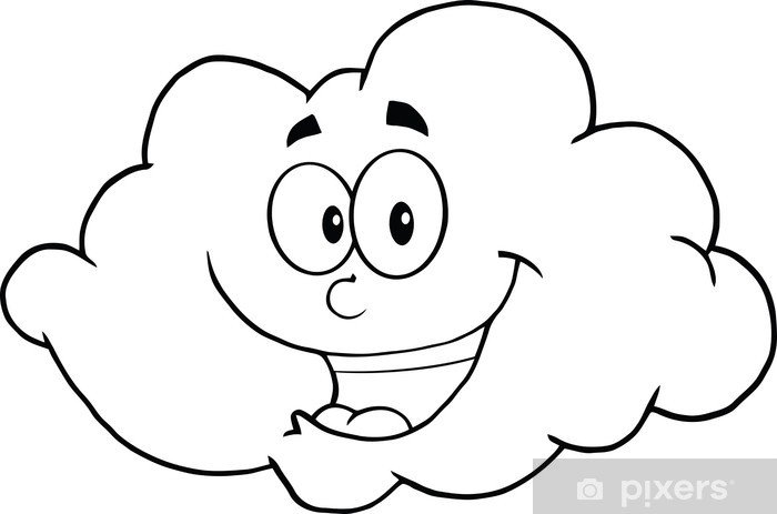 Облако раскраска для детей