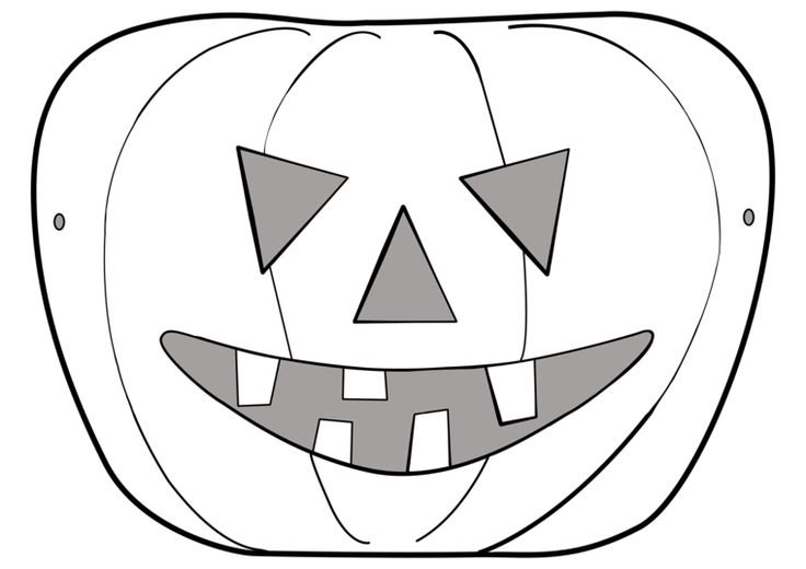 Раскраски маски на Хэллоуин