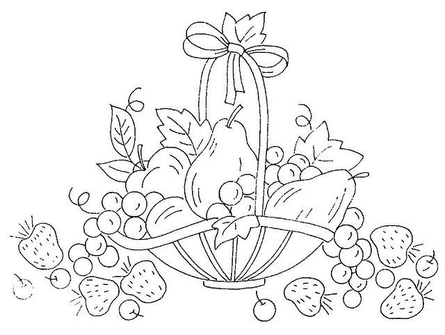 Дары осени раскраска