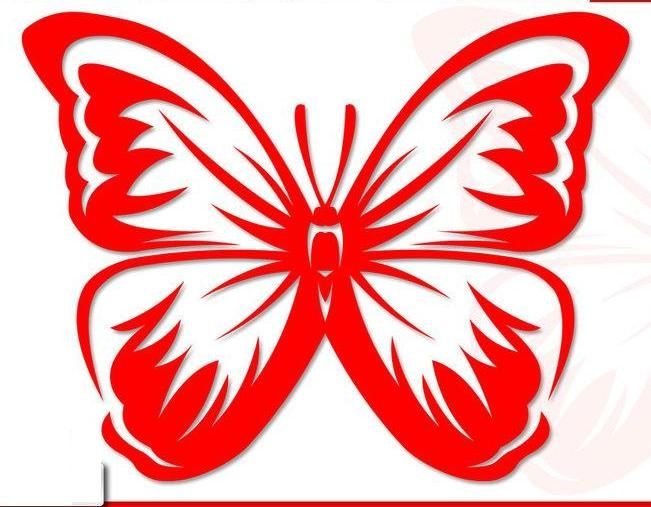 Трафареты бабочки