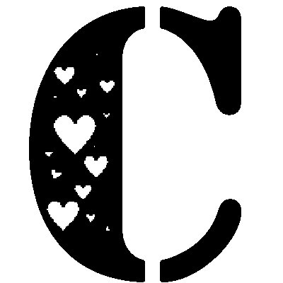 Трафарет букв