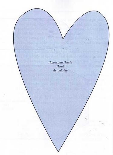 Сердце Тильда шаблон