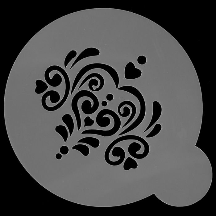 Тортик трафарет