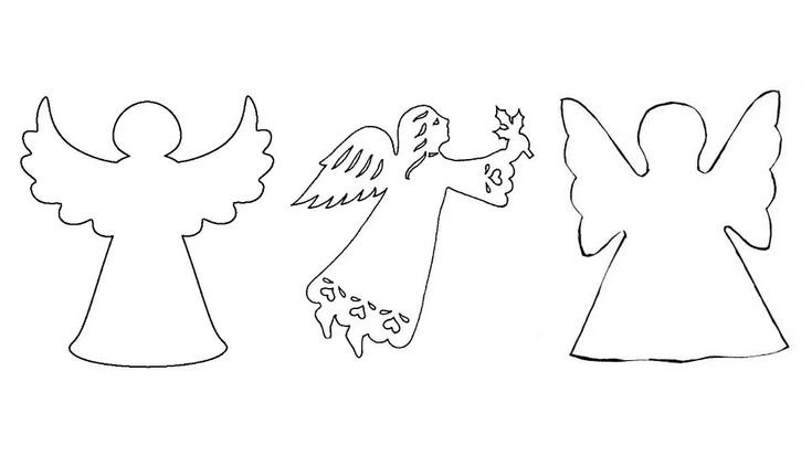 Ангелочки трафареты для вырезания
