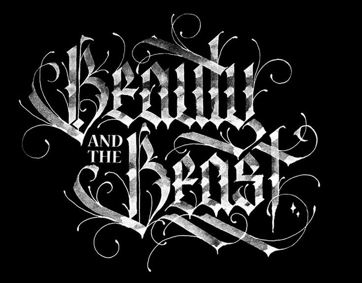 Готические надписи