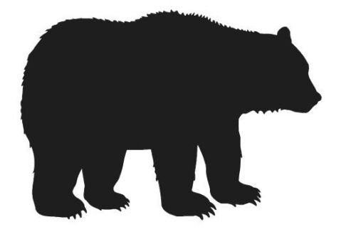 Силуэт диких животных для детей