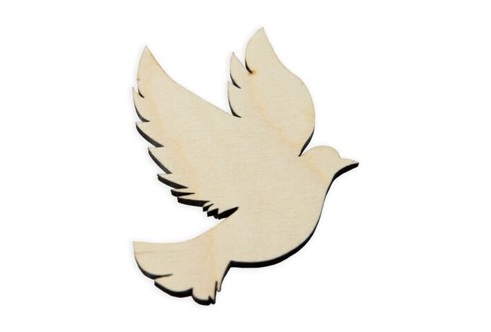 Трафарет голубя для вырезания