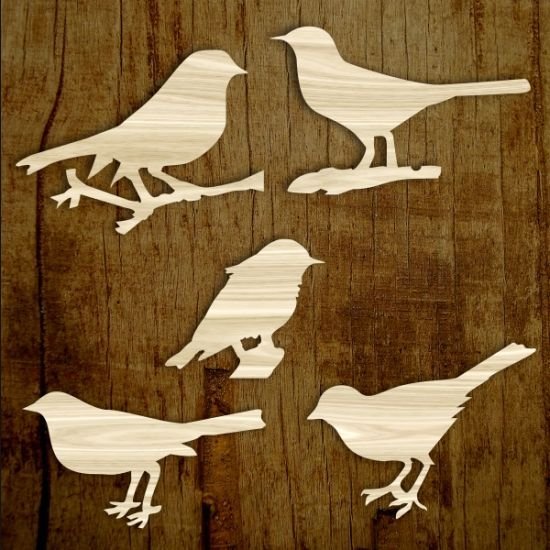Фигурки птиц из фанеры