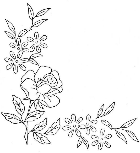 Трафареты цветов для рисования