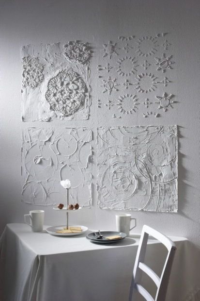 Фактурный трафарет для стен