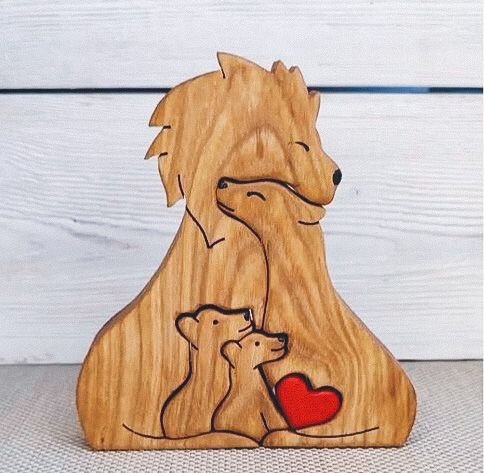 Морда из дерева