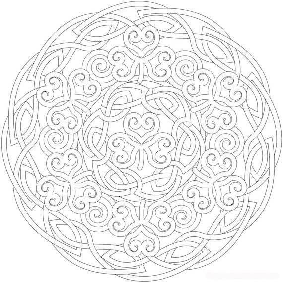 Круглый орнамент