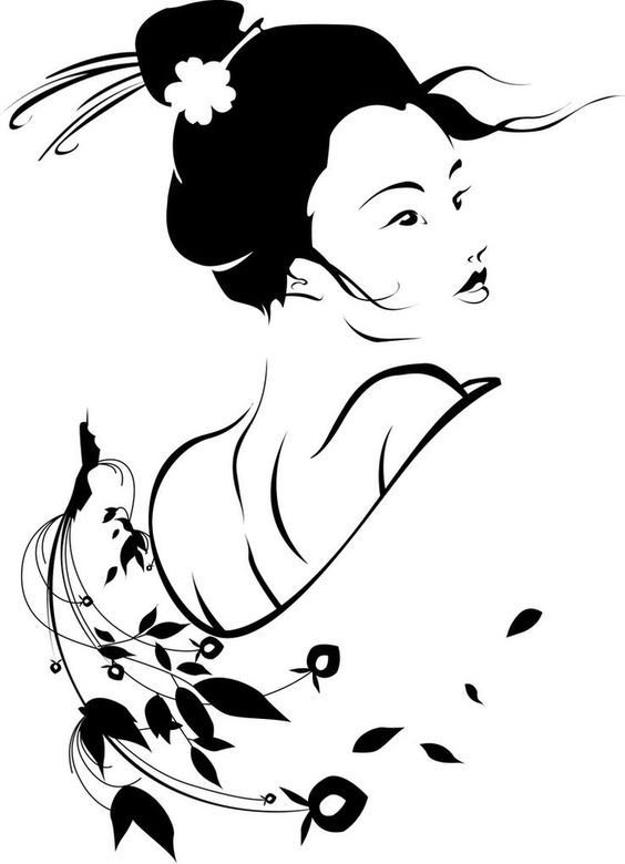 Трафареты в японском стиле