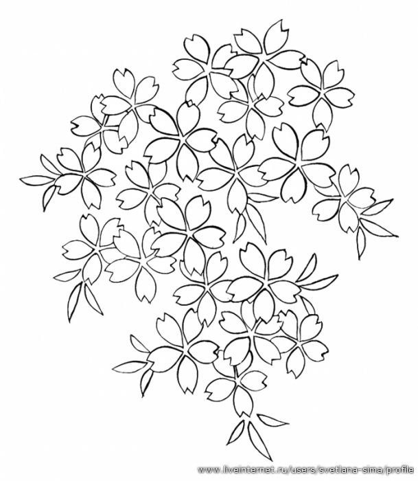 Трафареты цветов для вышивки гладью