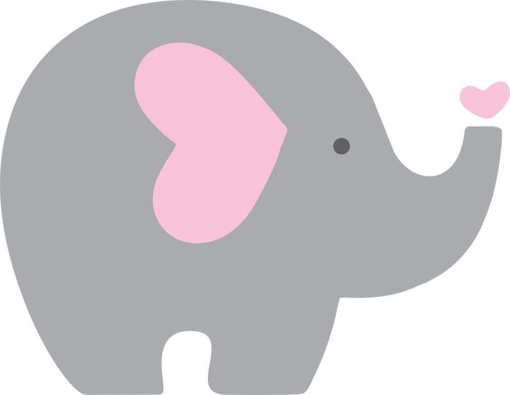 Трафарет слона для вырезания