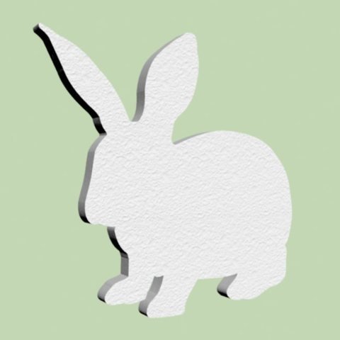 Фигурка кролика из пенопласта