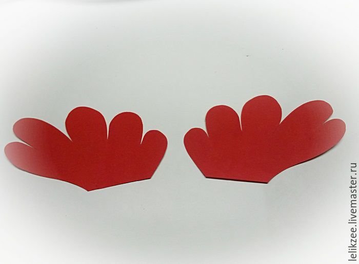 Гребень петуха из бумаги