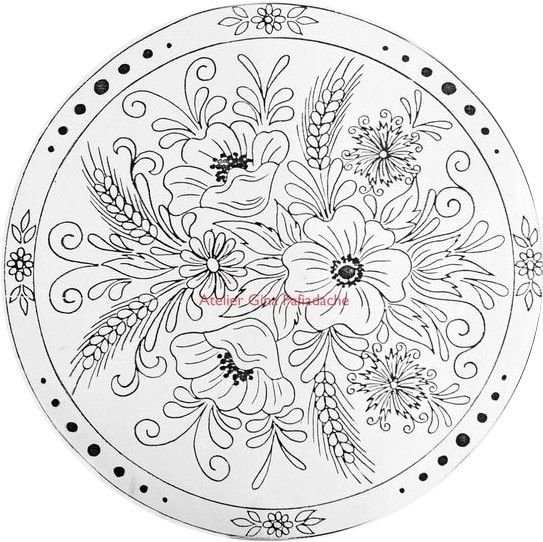 Роспись тарелок эскизы