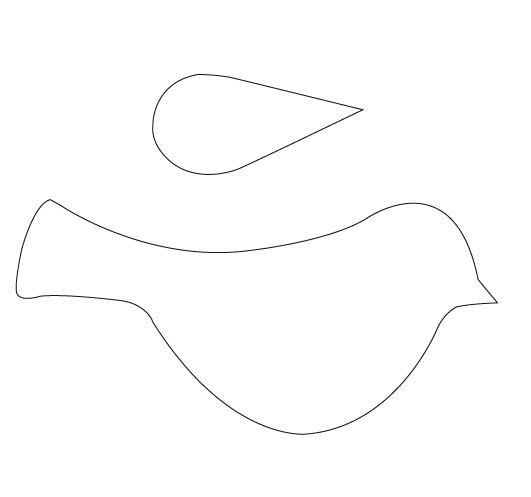 Птички шаблоны для вырезания