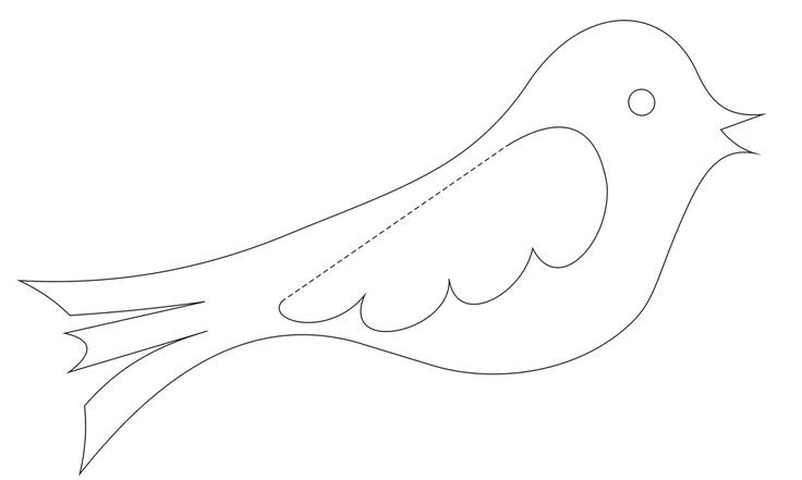 Птички шаблоны для вырезания