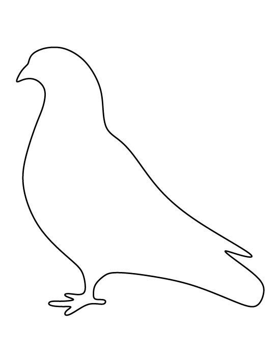 Трафарет птички для вырезания