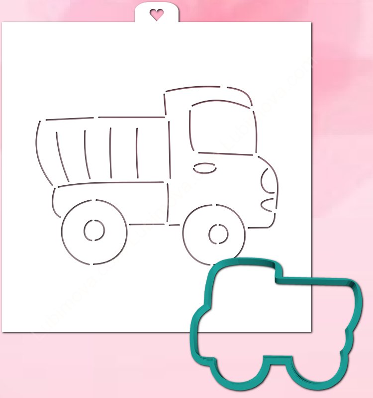 Трафарет машины для торта