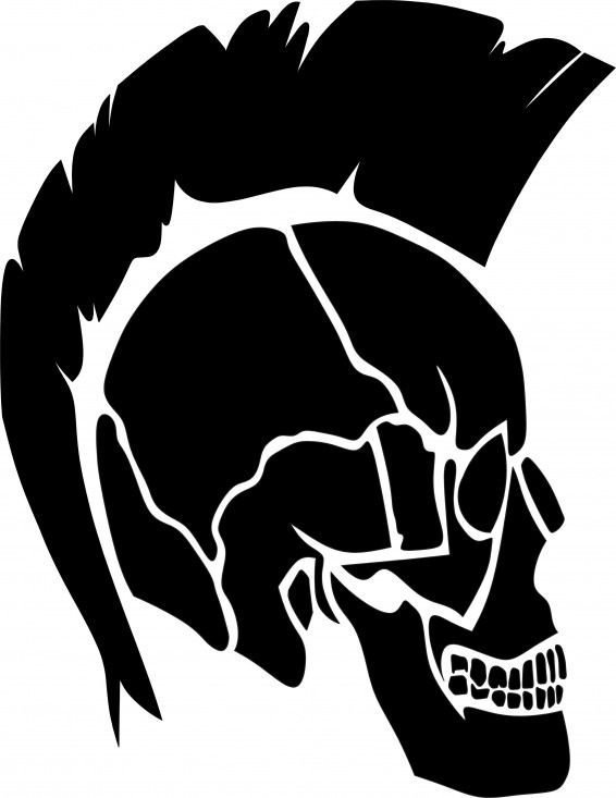 Череп трафарет