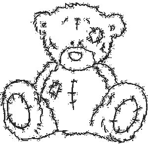 Раскраска Медвежонок Тедди