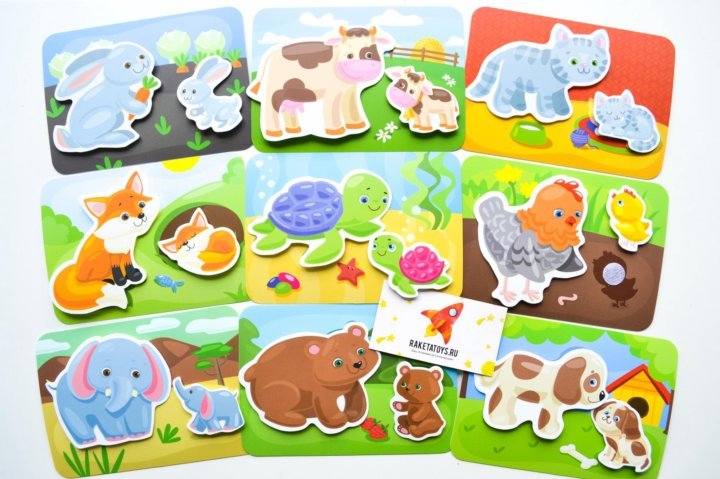 Игра на липучках мама и малыш