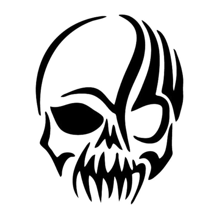 Наклейка череп