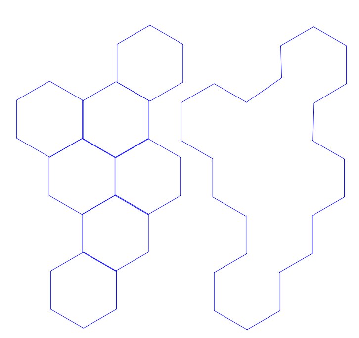 Трафарет шестиугольника