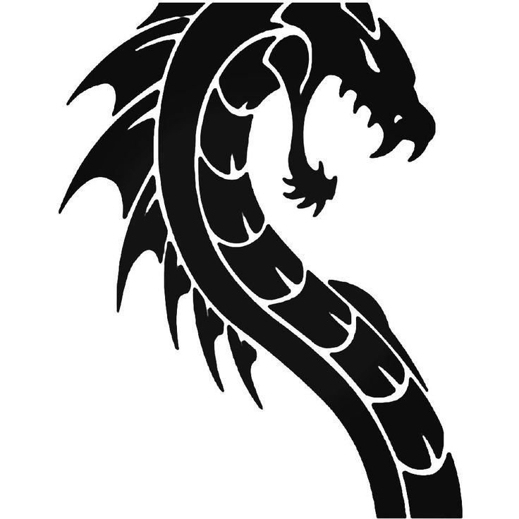 Трафарет дракона