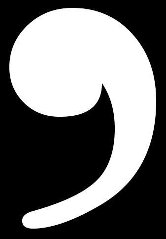 Запятая трафарет