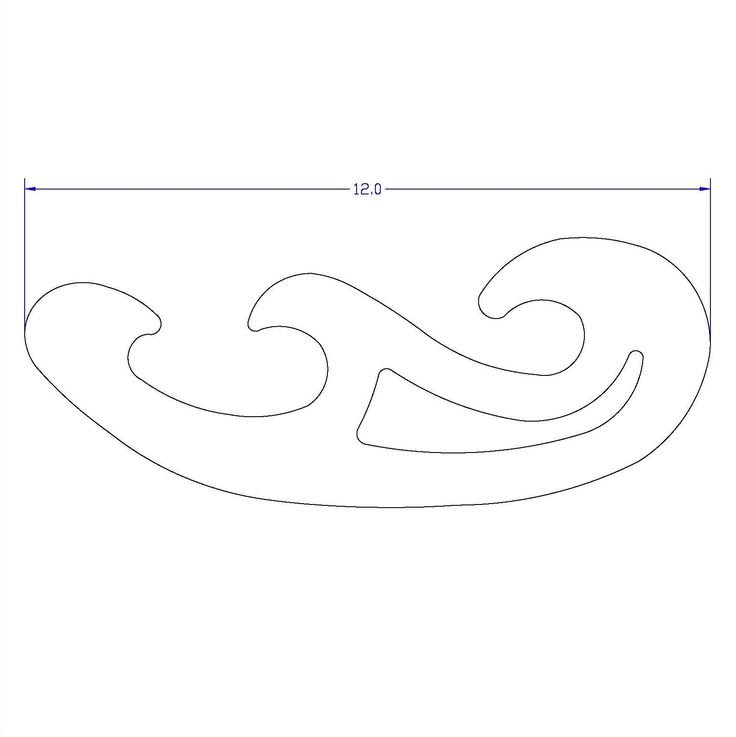 Линейка лекало