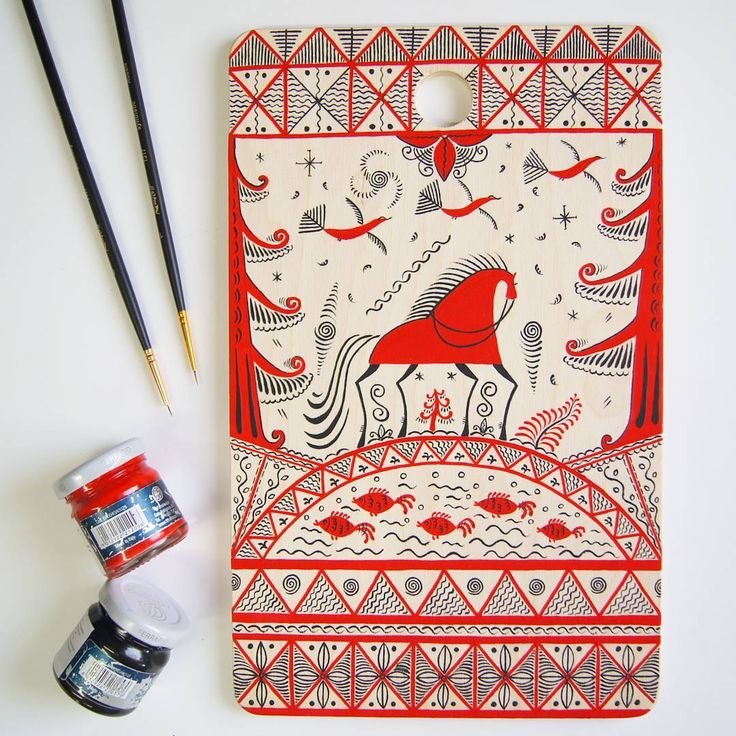 Иван Фатьянов Мезенская роспись