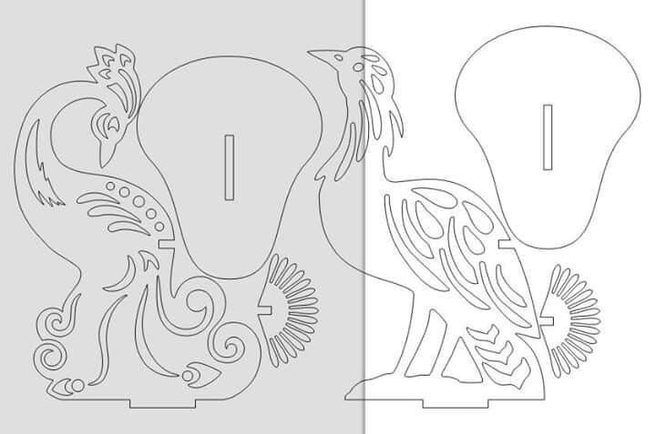 Шаблоны птиц для выпиливания