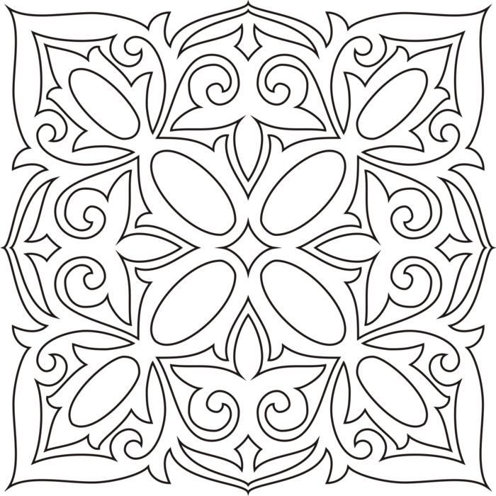 Трафарет "восточные узоры"