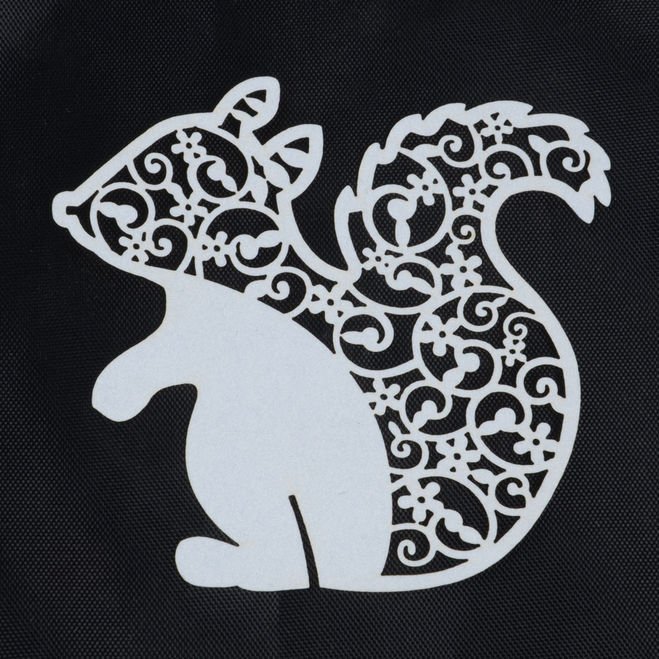 Белка трафарет на окно