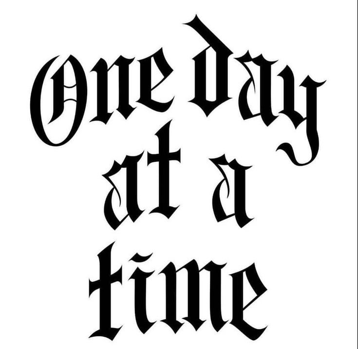 Готический шрифт Татуировки