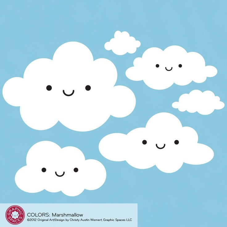 Облачка мультяшные