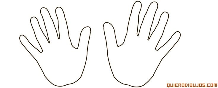 Раскраска детская ладошка