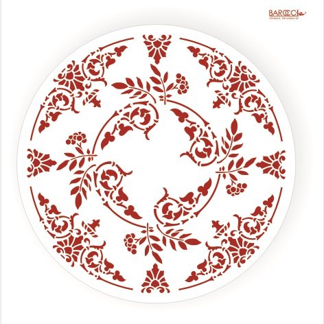 Трафарет Barocci розетка классика p 029